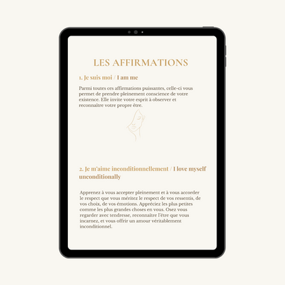 Livret digital : 90 affirmations positives bilingues + guide sur la gratitude offert